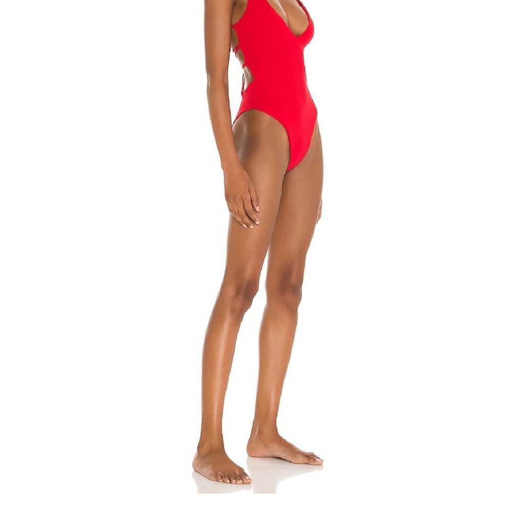 Red One-Piece Swimsuit